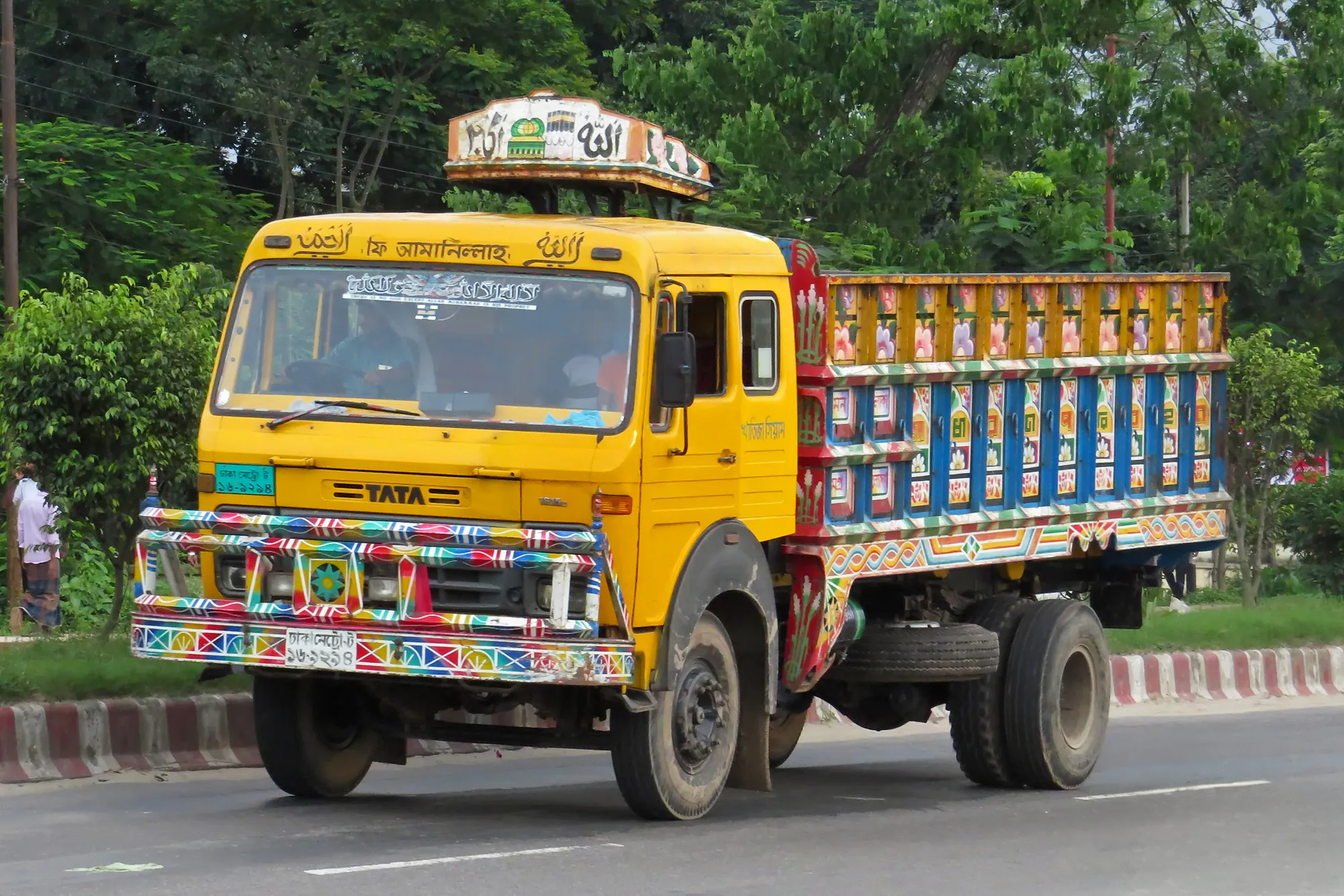 Truck on road